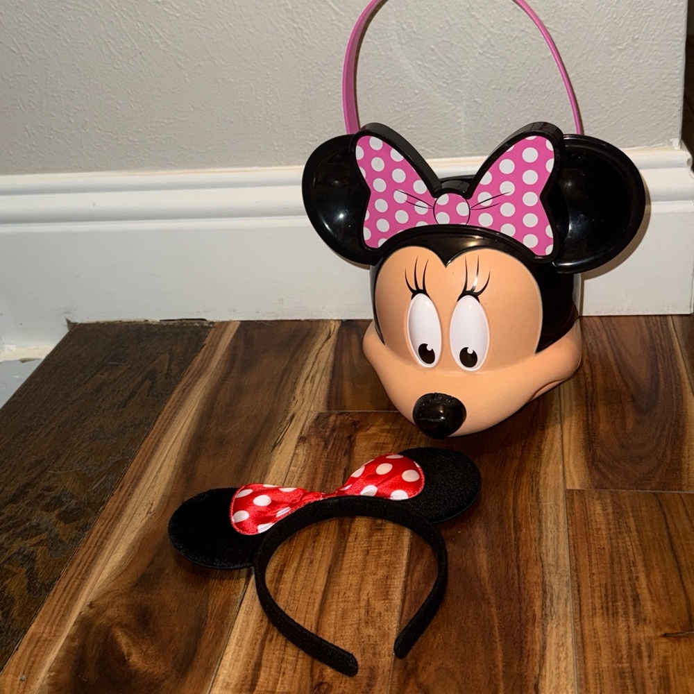 Minnie Mouse Halloween Bucket and Headband Set